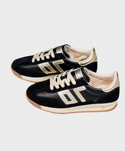 Sneaker “BARKLEY JOGGER NAPPA” black/gold (BB12)