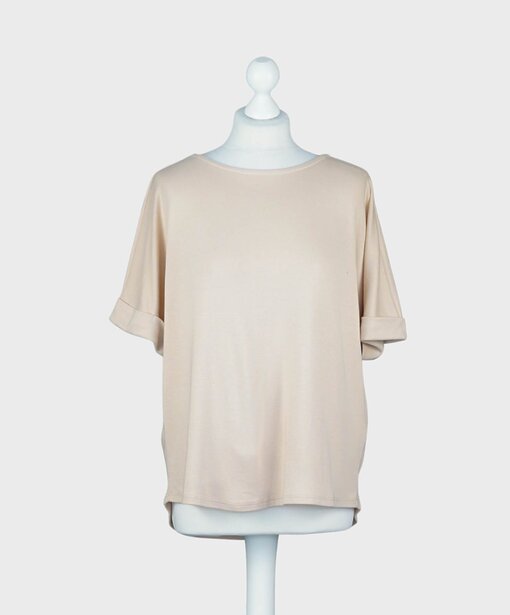 Lockeres Kurzarmshirt “LYRA” beige (BA20)