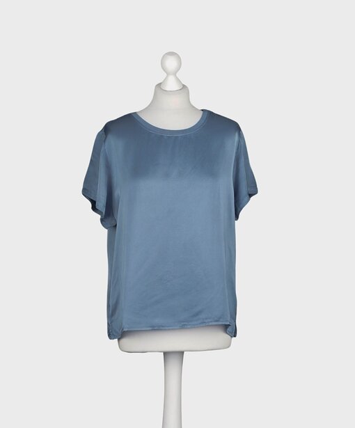 Feines Shirt “BESSI” jeansblau (BA35)