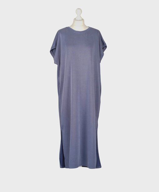 Softes Maxikleid “JULIE” taubenblau (GW27)