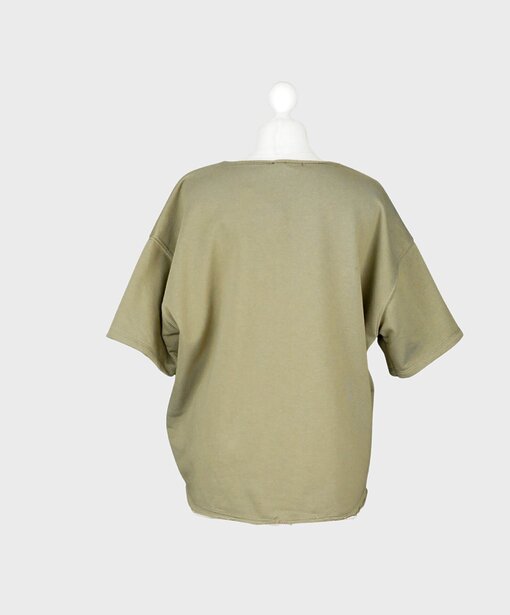 Cooler Kurzarm Sweater “SOHO” khaki (GW63)