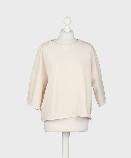 Kurzarm Sweater “NOOR” beige (GW26)
