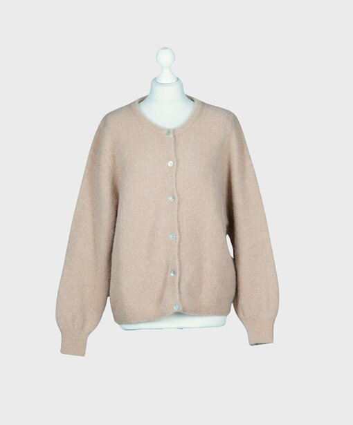 Alpaka Strickcardigan “JANE” caramel (GW15)
