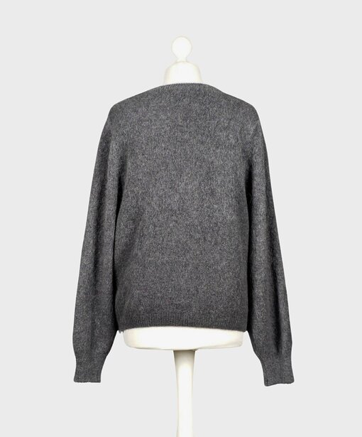 Alpaka Strickcardigan “JANE” anthrazit (GW15)