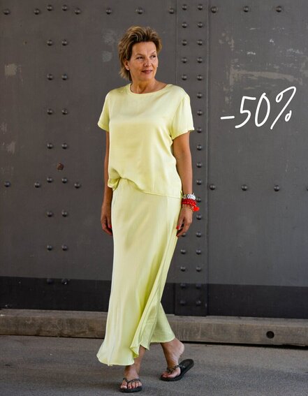 FRAUENSACHE - Edler Rock mit Seide "ASYA" (R01)