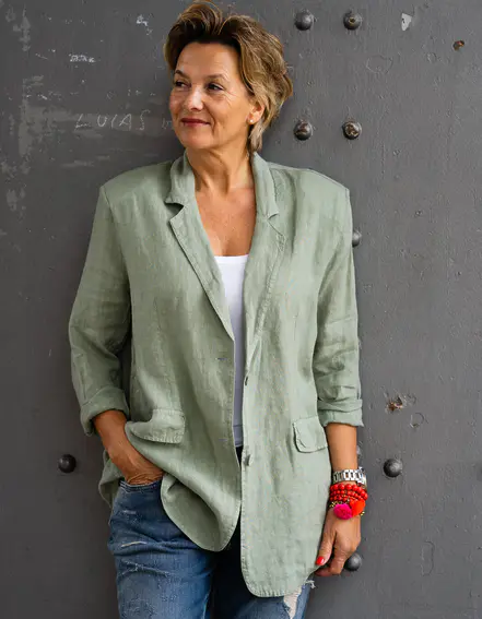 FRAUENSACHE - Oversized Leinenblazer "VIOLA" (GW62)