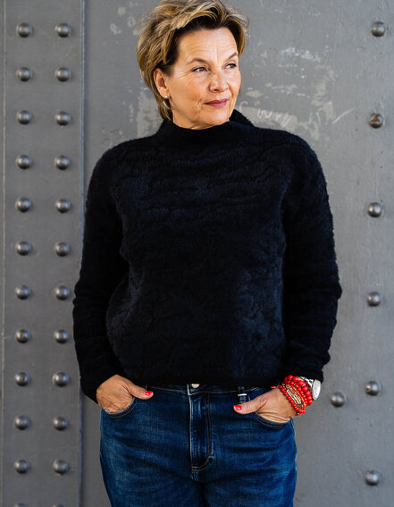 ELIAS RUMELIS - Jacquard Strickpullover "MINE" (ER30)