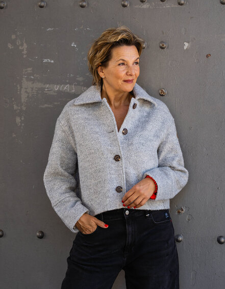 MSϽW - Stylische Jacke mit Wolle "FUNNY" (MSC05)