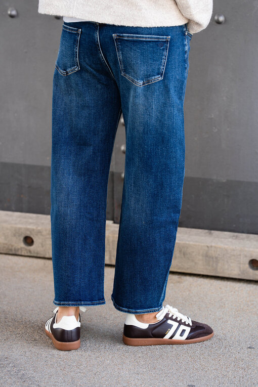 Jeans “YOANA” – atlantic blue (ER48)/Retro Sneaker “CLOUD” – coffee/milk “COLUD” (BB01)