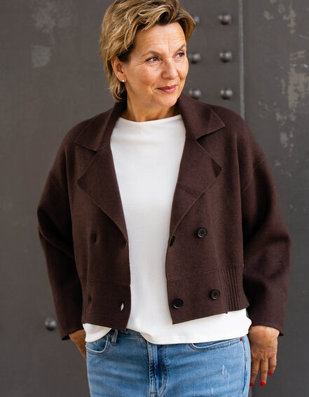 FRAUENSACHE - Kurzer Strickblazer "KATHRIN" (GW17)
