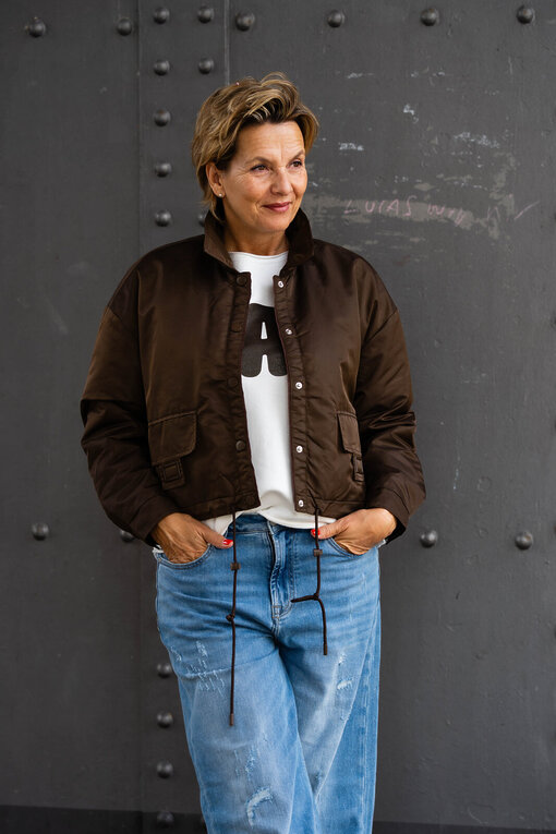 Übergangsjacke “ARIANA” schokobraun (GW67)