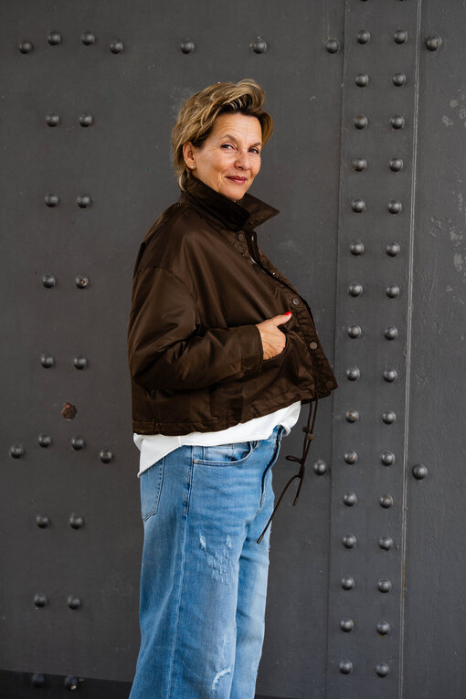 Übergangsjacke “ARIANA” schokobraun (GW67)