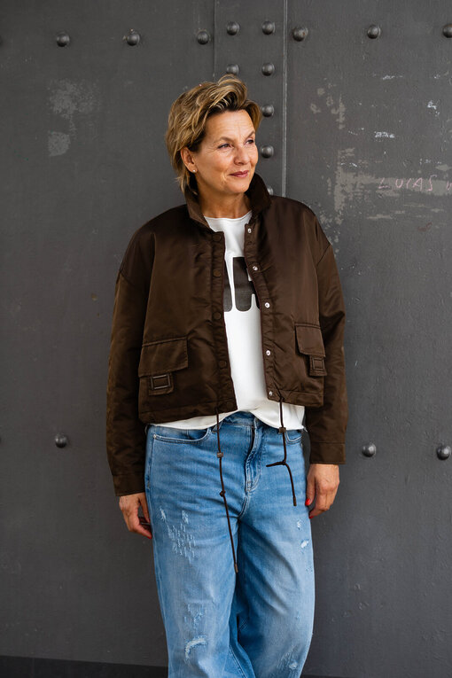 Übergangsjacke “ARIANA” schokobraun (GW67)