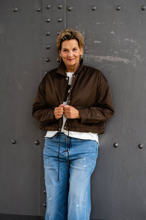 Übergangsjacke “ARIANA” schokobraun (GW67)