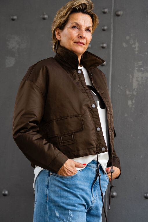 Übergangsjacke “ARIANA” schokobraun (GW67)
