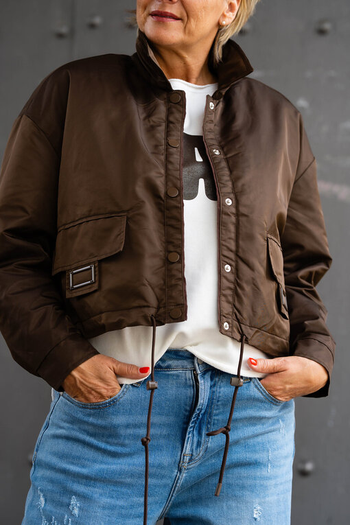 Übergangsjacke “ARIANA” schokobraun (GW67)