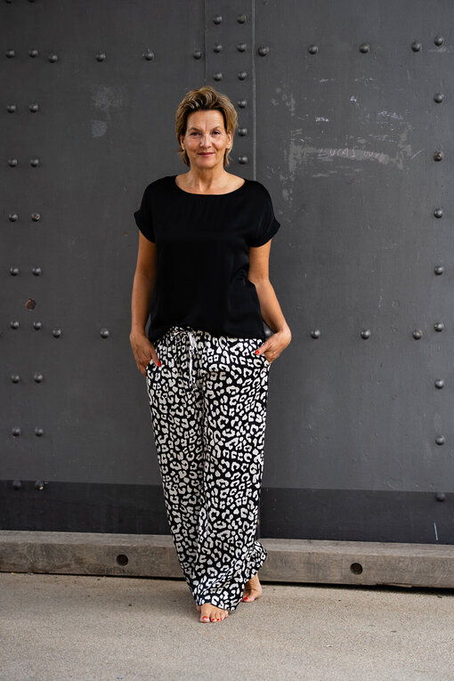 Schlupfhose mit Seide “TIAM” (H31)/ Edles Shirt “VALO” (BA54)