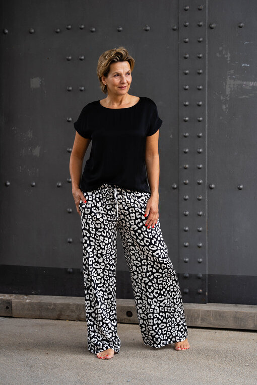 Schlupfhose mit Seide “TIAM” (H31)/ Edles Shirt “VALO” (BA54)