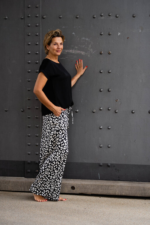 Schlupfhose mit Seide “TIAM” (H31)/ Edles Shirt “VALO” (BA54)