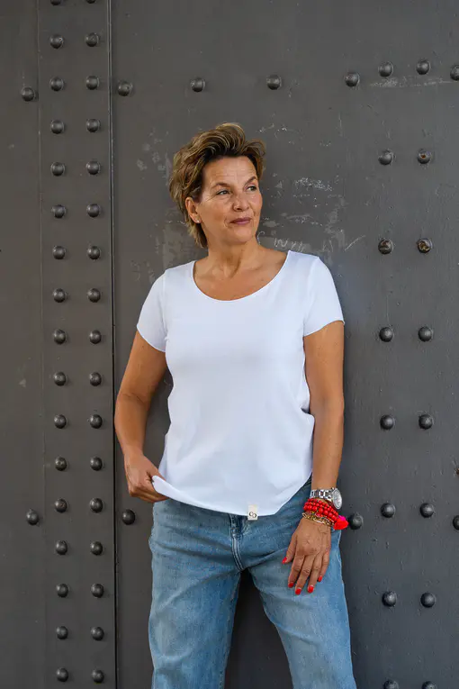 Kurzarmshirt “ARABELLA” white (CC44)