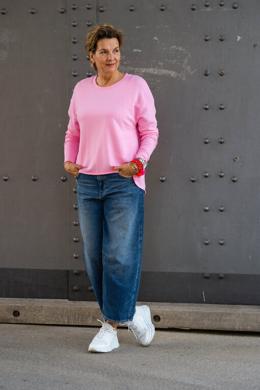 Longsleeve “VALENTINA” candy pink (ER73) /Jeans “BARROW DENIM” – iconic (HL16)