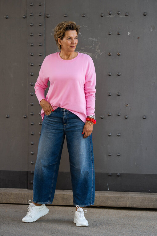Longsleeve “VALENTINA” candy pink (ER73) /Jeans “BARROW DENIM” – iconic (HL16)