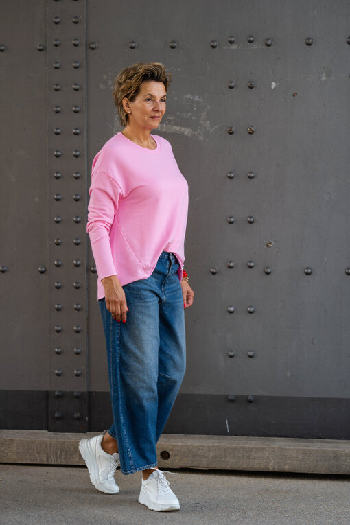 Longsleeve “VALENTINA” candy pink (ER73) /Jeans “BARROW DENIM” – iconic (HL16)
