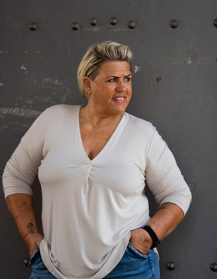 FRAUENSACHE - Basic Shirt "VALERIA XL" (BA48)