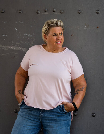 FRAUENSACHE - Basic - Kurzarmshirt "GERALDINE" (BA46)
