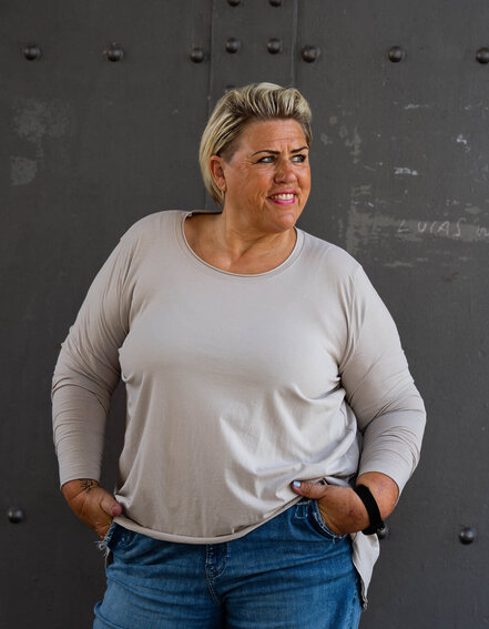 FRAUENSACHE - Basic-Langarmshirt "SUSANNE" (BA23)
