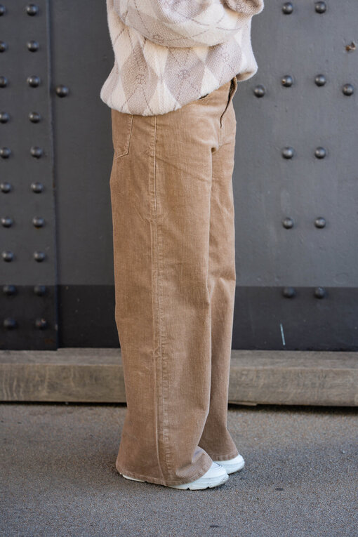 Cord Pants “KALEA CORD” tan (ER64)