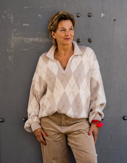 ELIAS RUMELIS- Strickpullover mit Polokragen "JADE" (ER02)