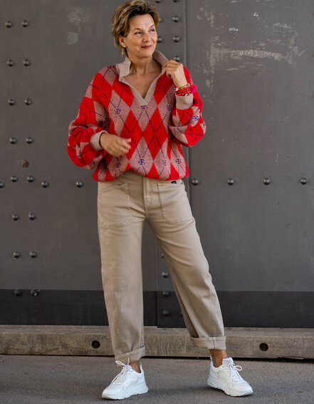 ELIAS RUMELIS - O-Shape Pants "ISABELLA" - tan (ER38)