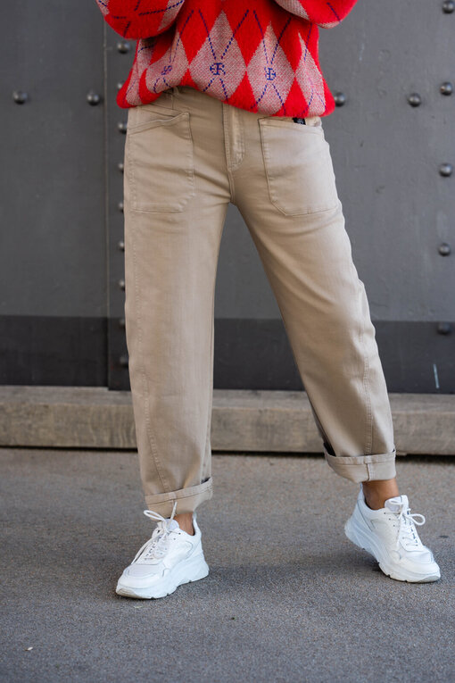 O-Shape Pants “ISABELLA” – tan (ER38)