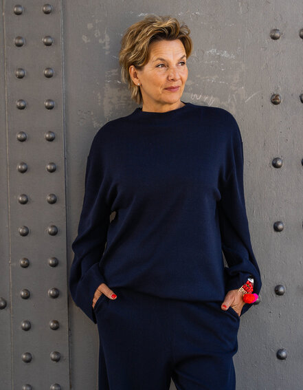 FRAUENSACHE - Lässiger Feinstrick Pullover "JOIE" (ER59)
