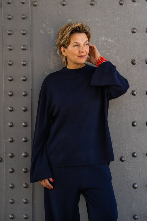 Feinstrickpullover “JOIE” marine (ER59)