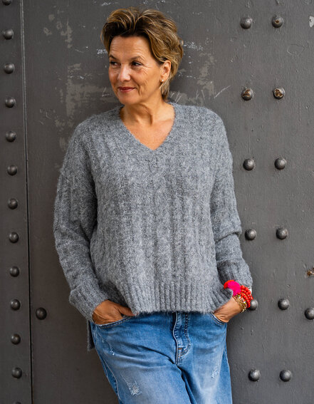 HERRLICHER - Strickpullover mit Zopfmuster "LOTTINA" (HL05)
