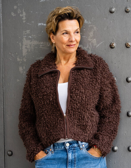 FRAUENSACHE - Kuschelige Teddy-Jacke "RORY" (GW70)