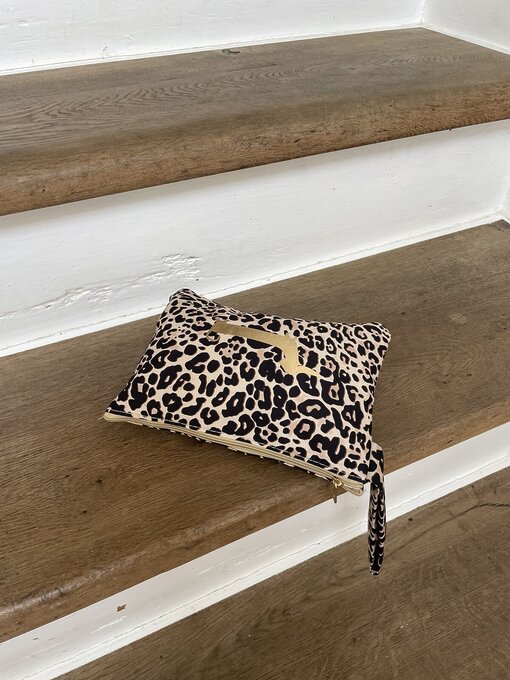 Leo – Bag in Bag/Kosmetiktasche “MILA” dackel/gold (AS08)