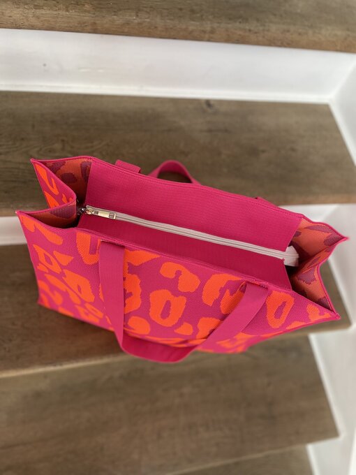 Cooler Shopper “CELESTE” orange/fuchsia leo (GI03)