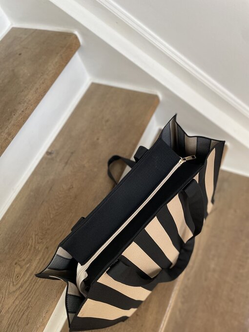 Cooler Shopper “CELESTE” schwarz/beige leo (GI03)