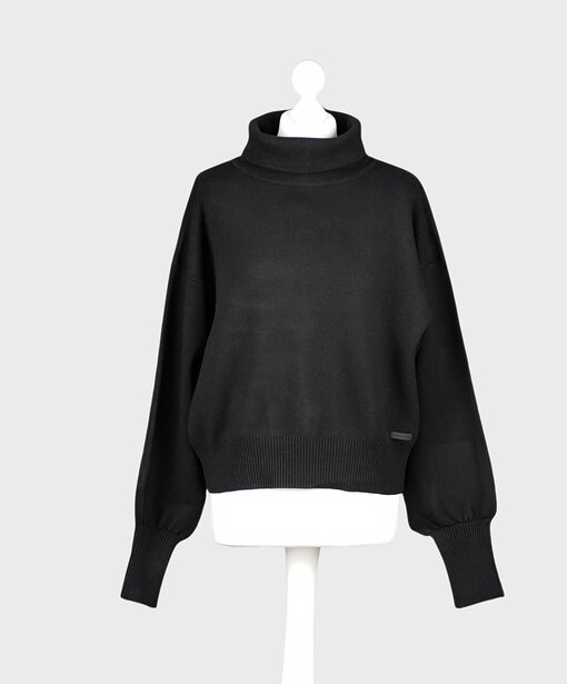 Turtle Neck Sweater “GRACIE” black (ER14)