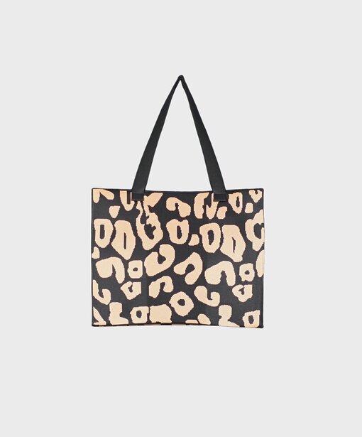 Cooler Shopper “CELESTE” schwarz/beige leo (GI03)