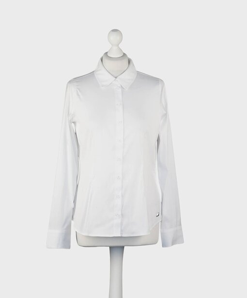 Elastische Hemdbluse “REA” white (TQ02)