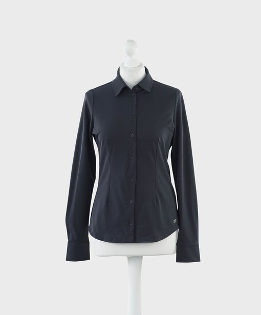 Elastische Hemdbluse “REA” marine (TQ02)