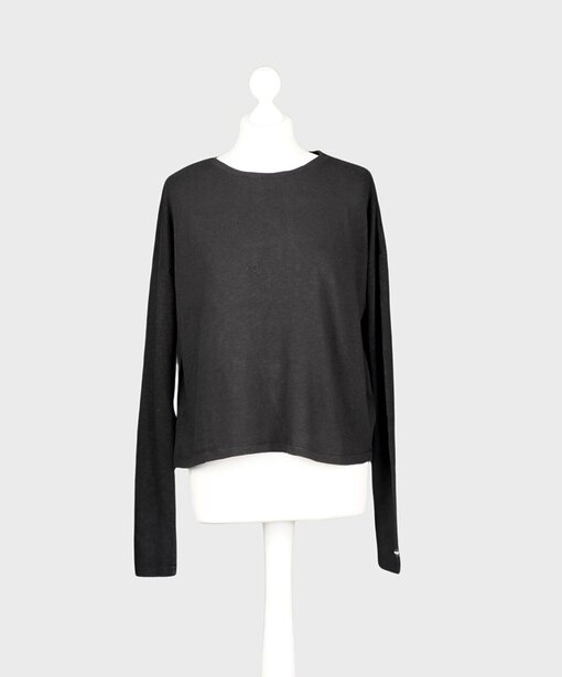 Basic Langarmshirt “SAVANNAH” black (PI22)