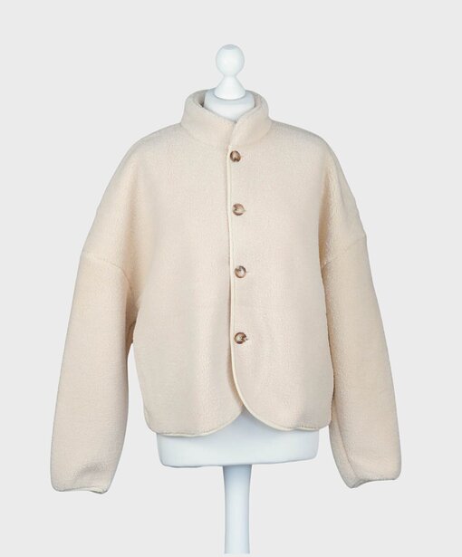 Kuschelige Teddyjacke “PIPER” ecru (PI27)