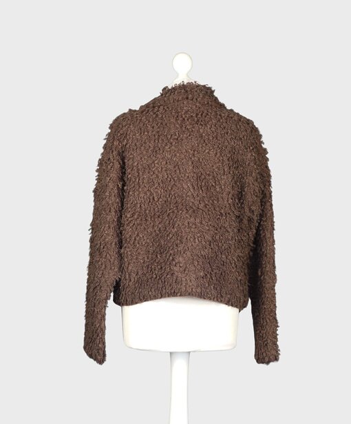 Kuschelige Teddyjacke “RORY” schokobraun (GW70)