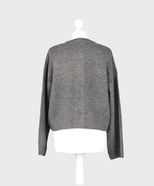 Weiche Strickjacke “STELLA” dark grey (GW66)