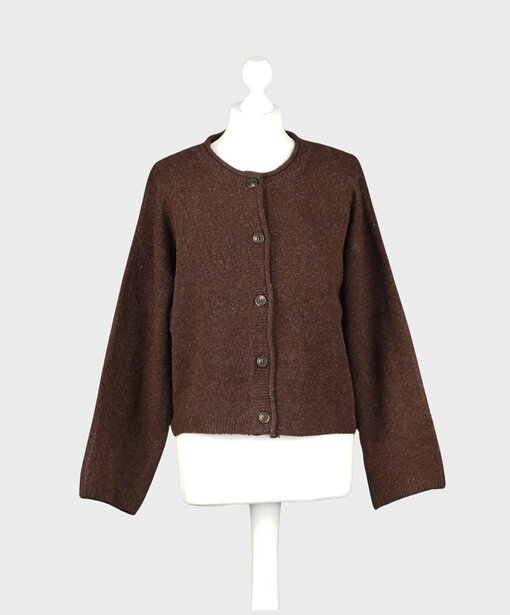 Weiche Strickjacke “STELLA” dark brown (GW66)